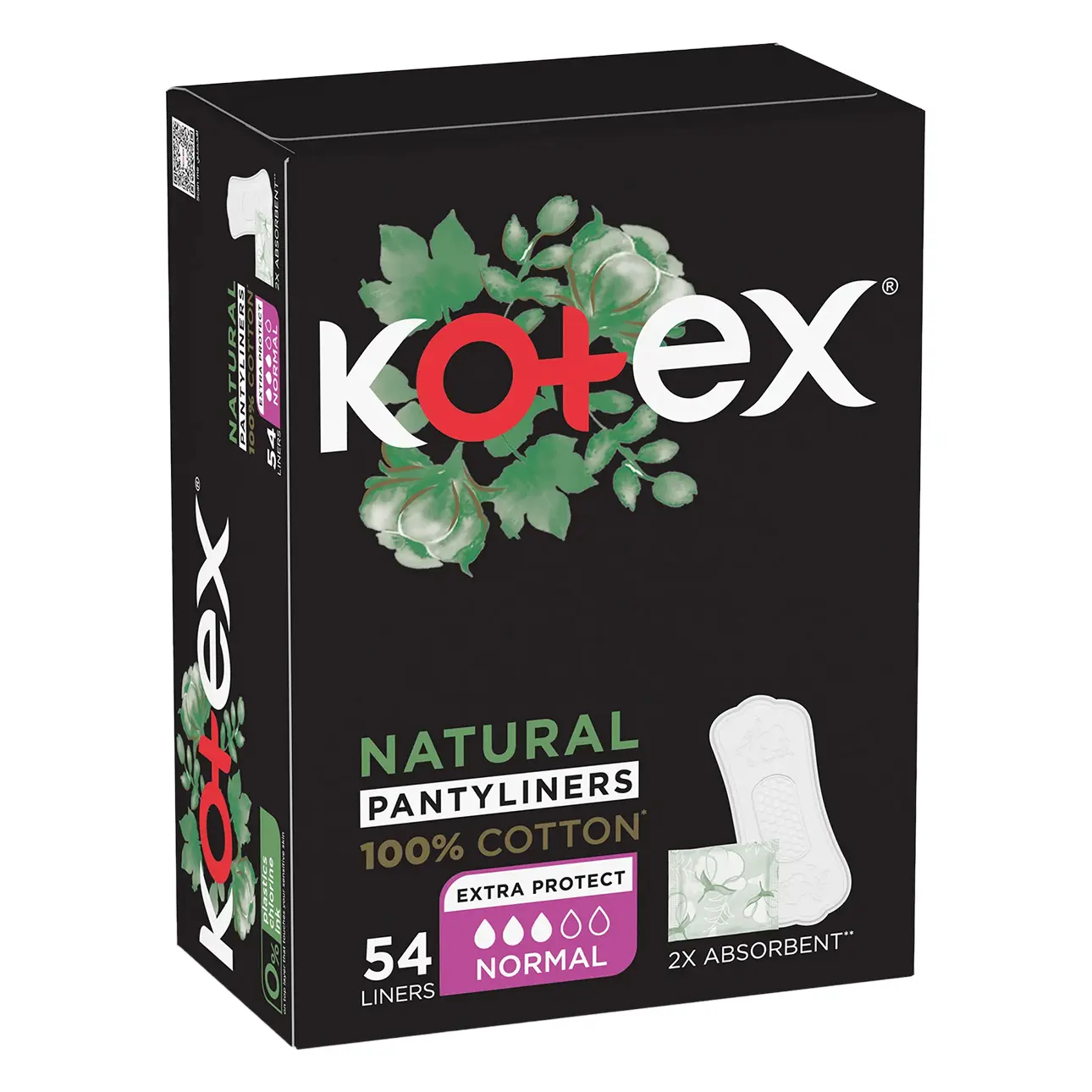 Kotex Natural Panty Liners  Normal Size 54 Daily Panty - view 1