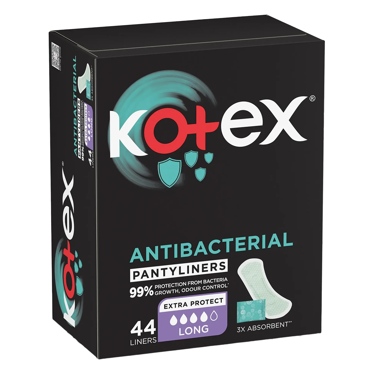 Kotex Antibacterial Panty Liners Size 44 Daily Panty 