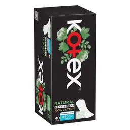 Kotex Natural Panty Liners Thin Size 40 Daily Panty 