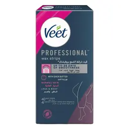 Veet Pro Hair Removal Wax Legs And Body 40 Pcs