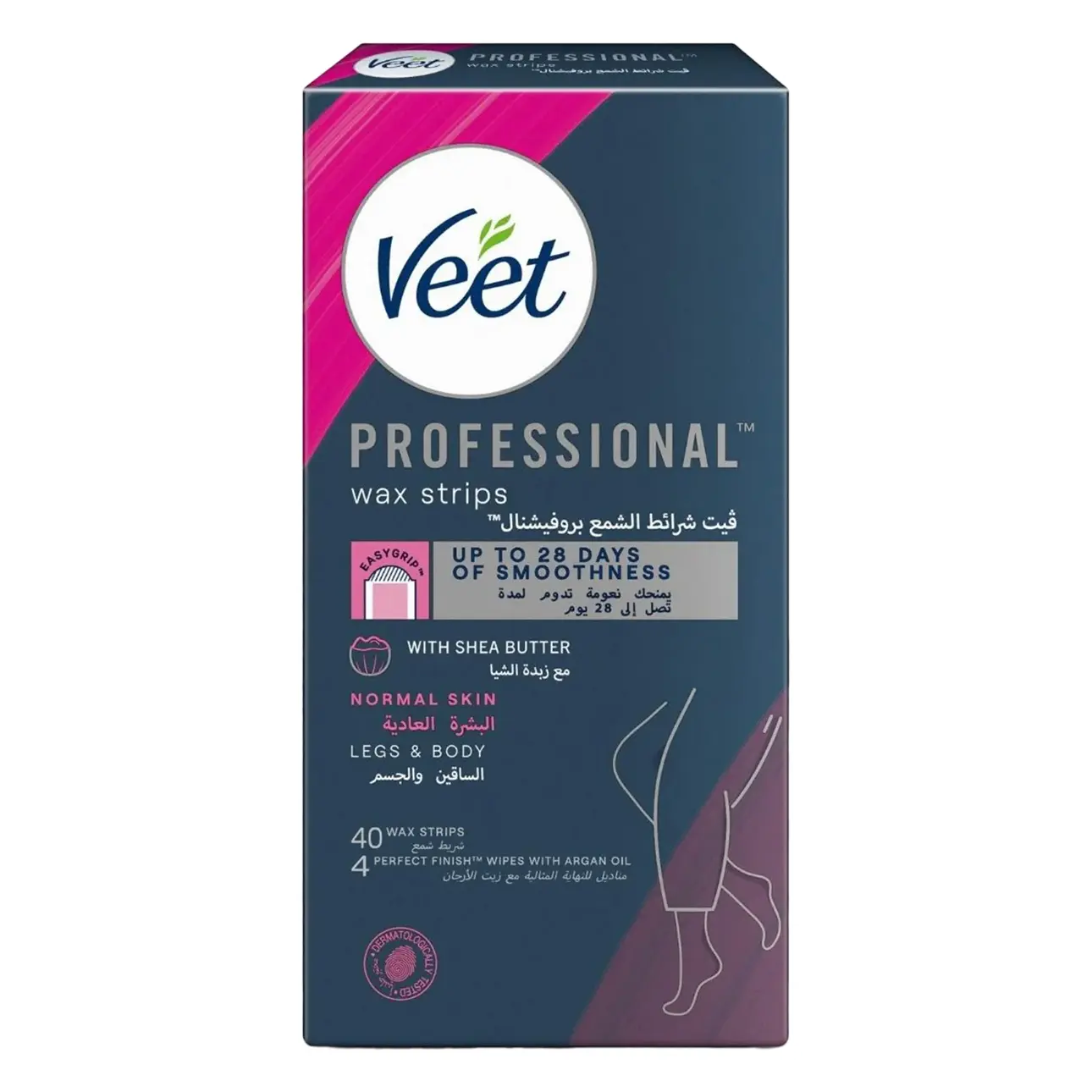 Veet Pro Hair Removal Wax Legs And Body 40 Pcs - view 1