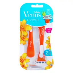 Gillette Venus Rivera 3 Blade Razor For Women 2 Pcs