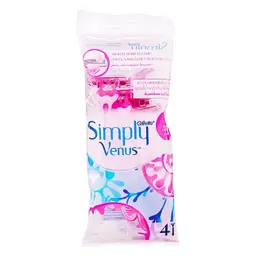 Gillette Simply Venus 3 Blade Razor For Women 4 Pcs