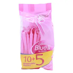 Gillete Blue2 for women Disposable Razors 10+5 pcs