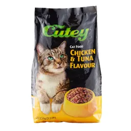 Cutey Dry Food for Cats with Chicken & Tuna 1.5 kg
