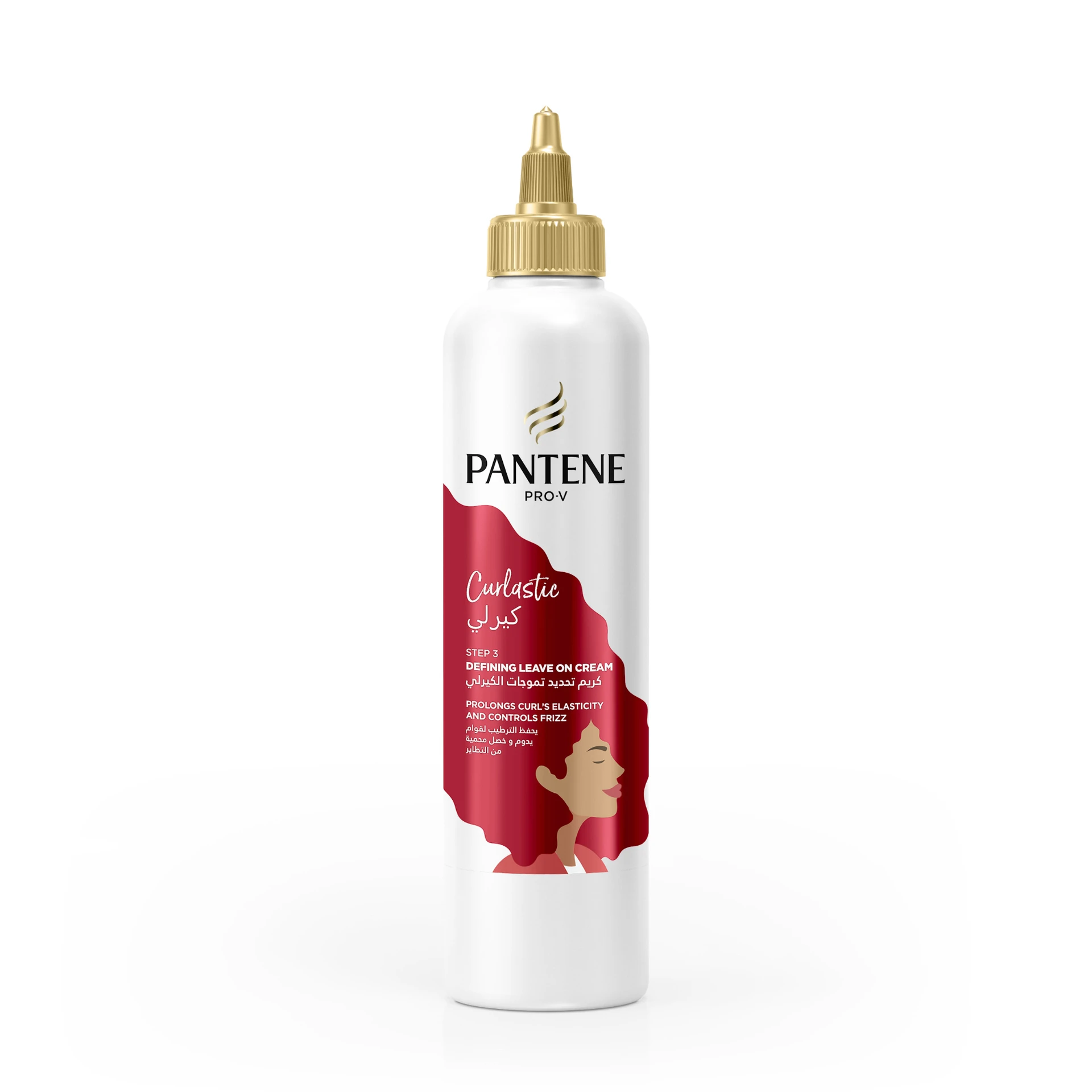 Pantene Pro-V Curlastic Defining Anti-Frizz Leave-On Cream for Lasting Elasticity 270 ml