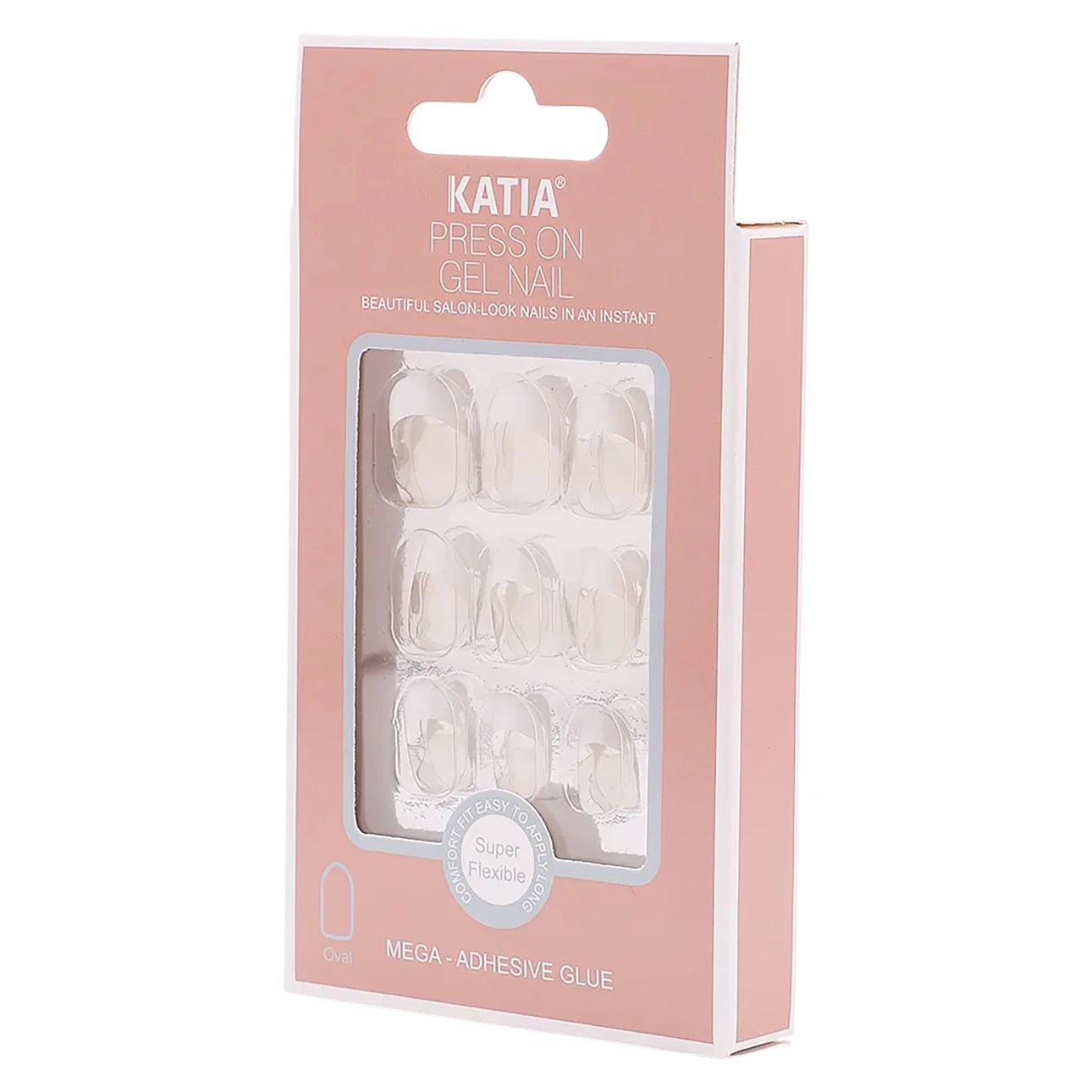 Katia Gorgeous Press On Nails Tranp. French 30