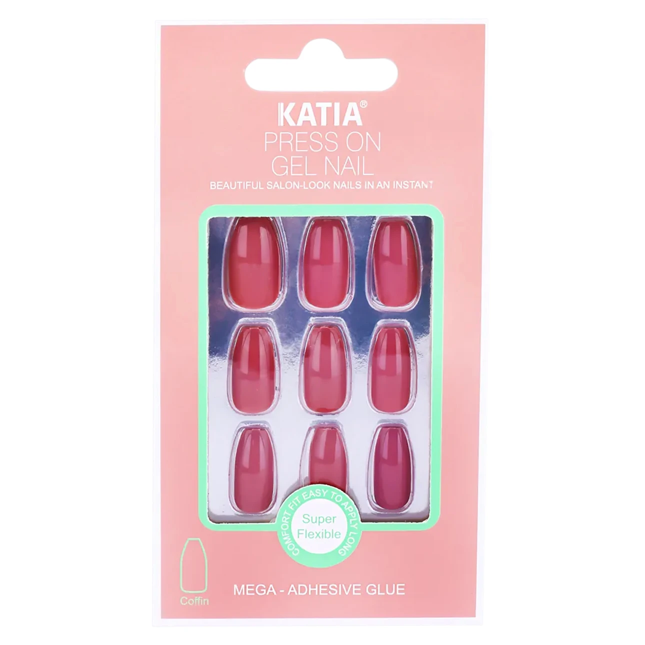 Katia Gorgeous Press On Nails Cof.Dark Nude 5