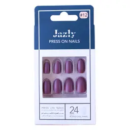 Jazly Press on Nails Matte Mauve