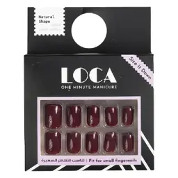 Loca Small Nails Natural Shape Brown Color N3