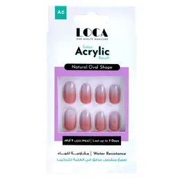 Loca Acrylic Nails A6-Oval Shape Ombre