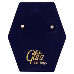 Glitz Crystal Gold Plated Earrings 18K
