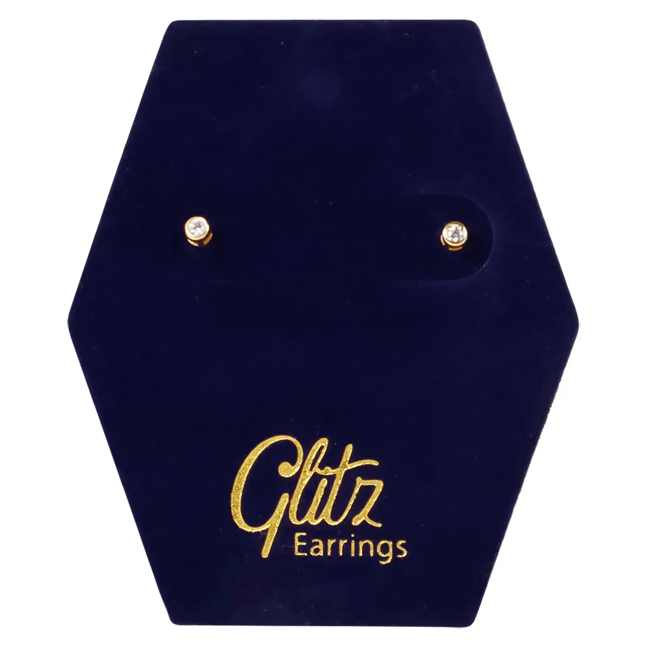 Glitz Crystal Gold Plated Earrings 18K - view 1