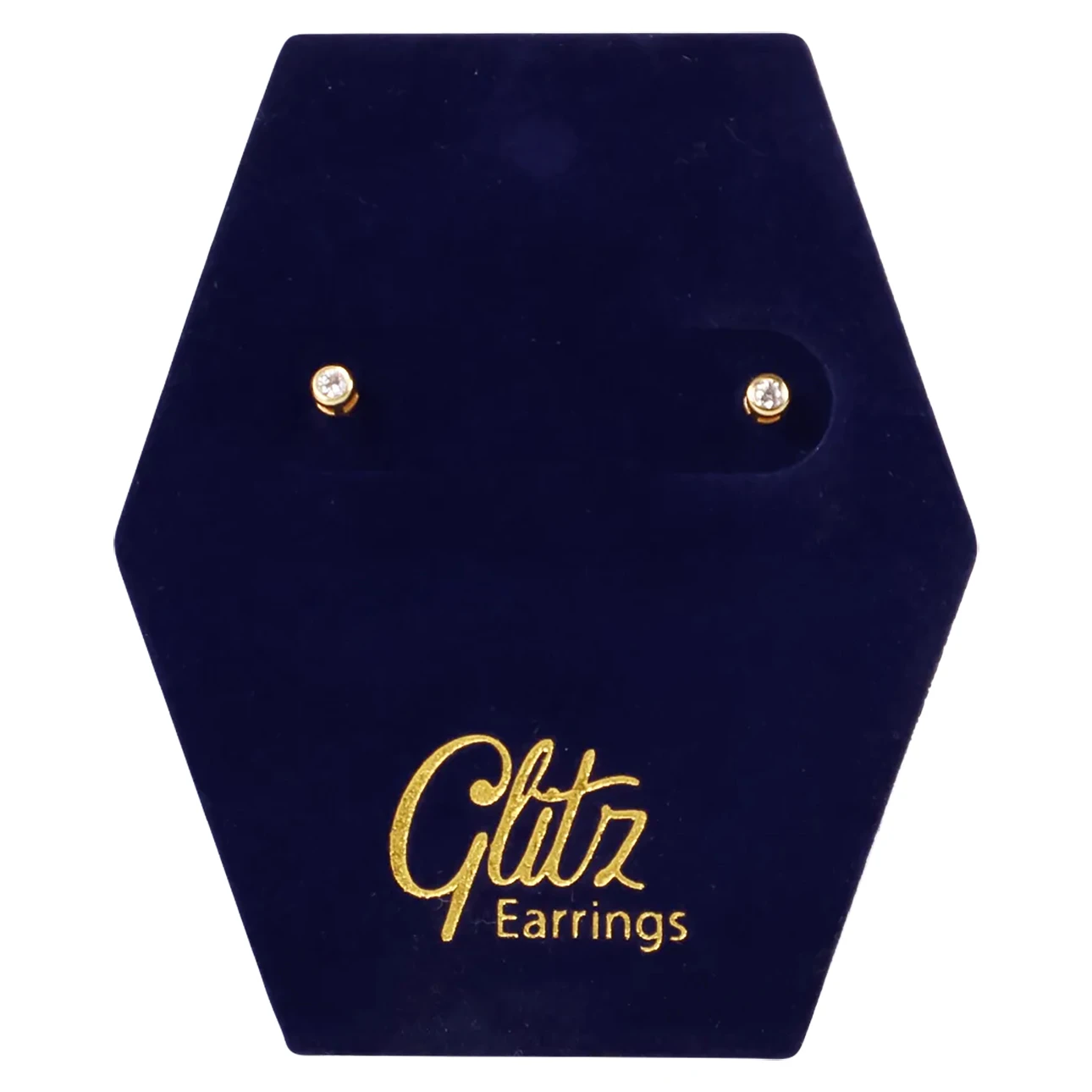 Glitz Crystal Gold Plated Earrings 18K