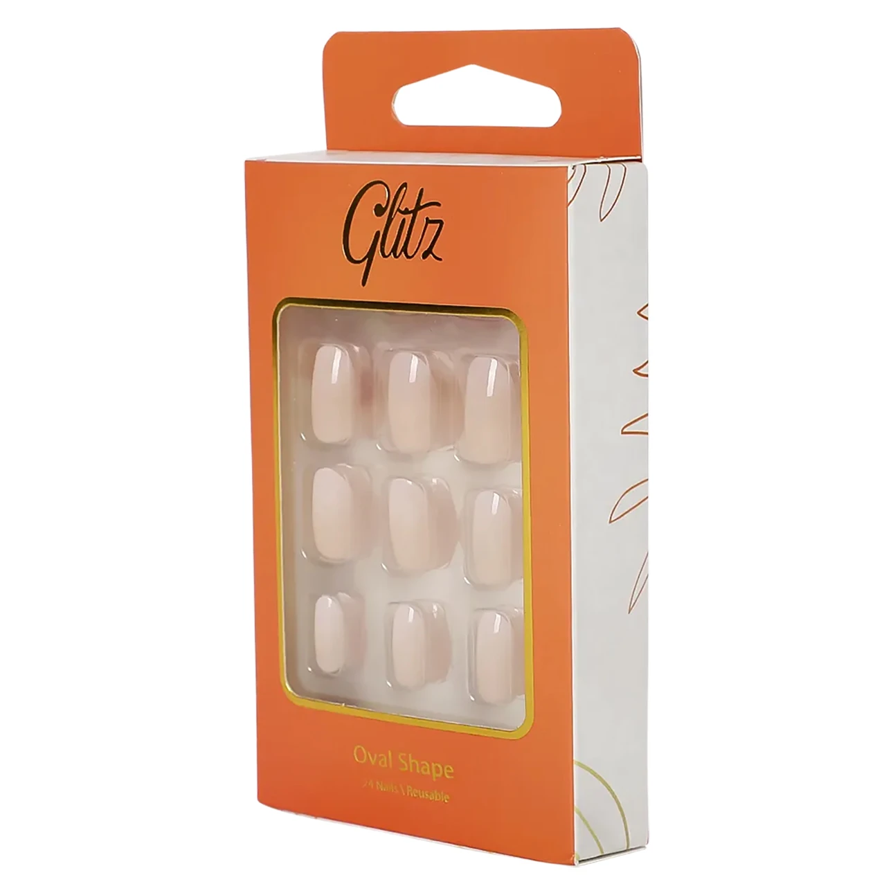 Glitz Press On Nails Oval Ombre 31