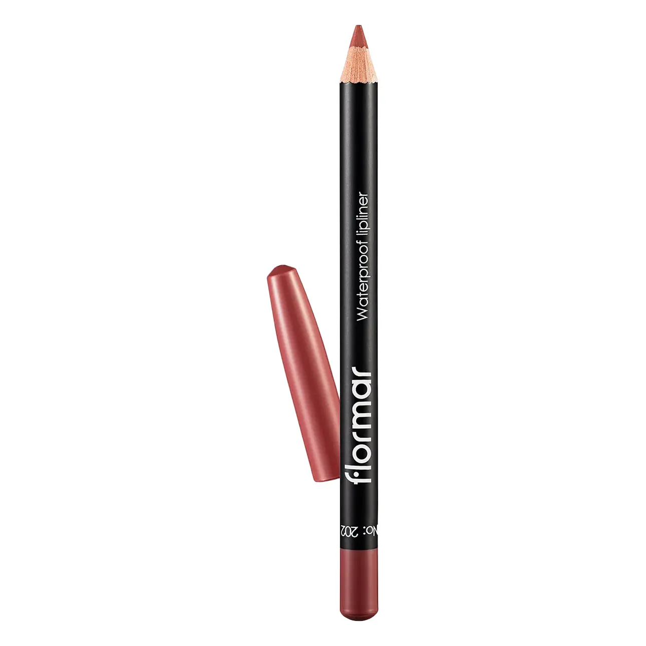 Flormar Waterproof Lipliner Soft Pink Brown 202 - view 1