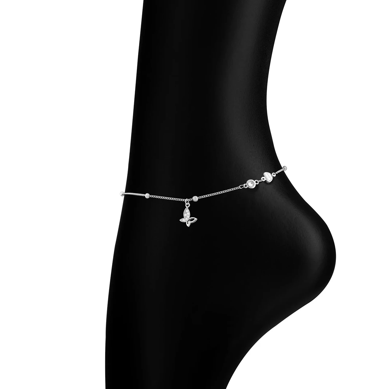 Navaro Anklet Lady Girlish Medical Silver 