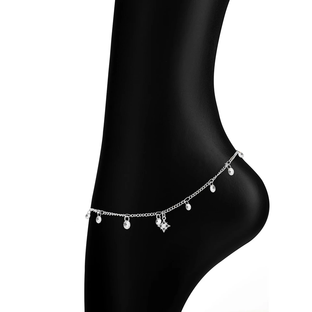 Navaro Anklet Lady Dazzling Medical Silver 