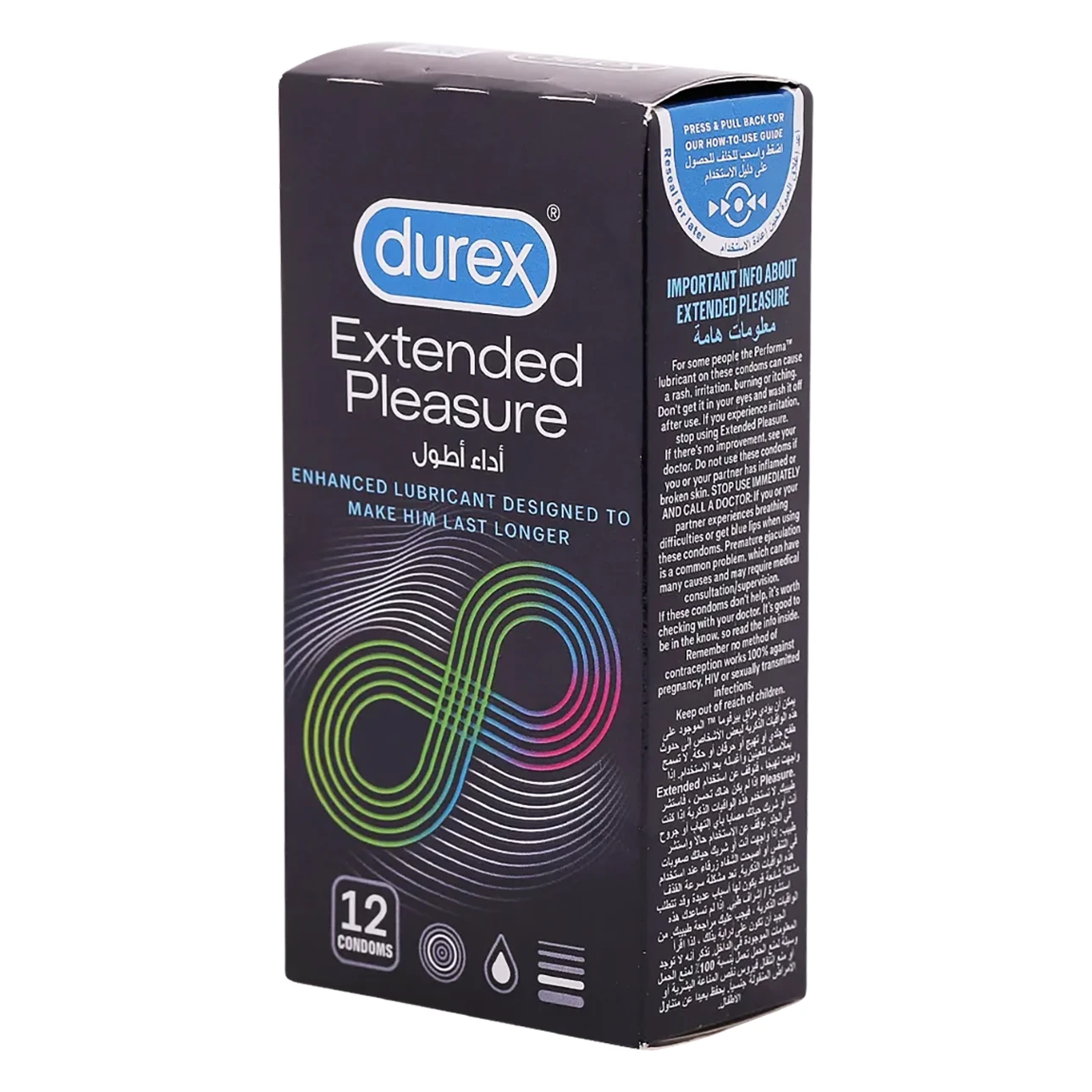 Durex Condoms Extended Pleasure 12 pcs