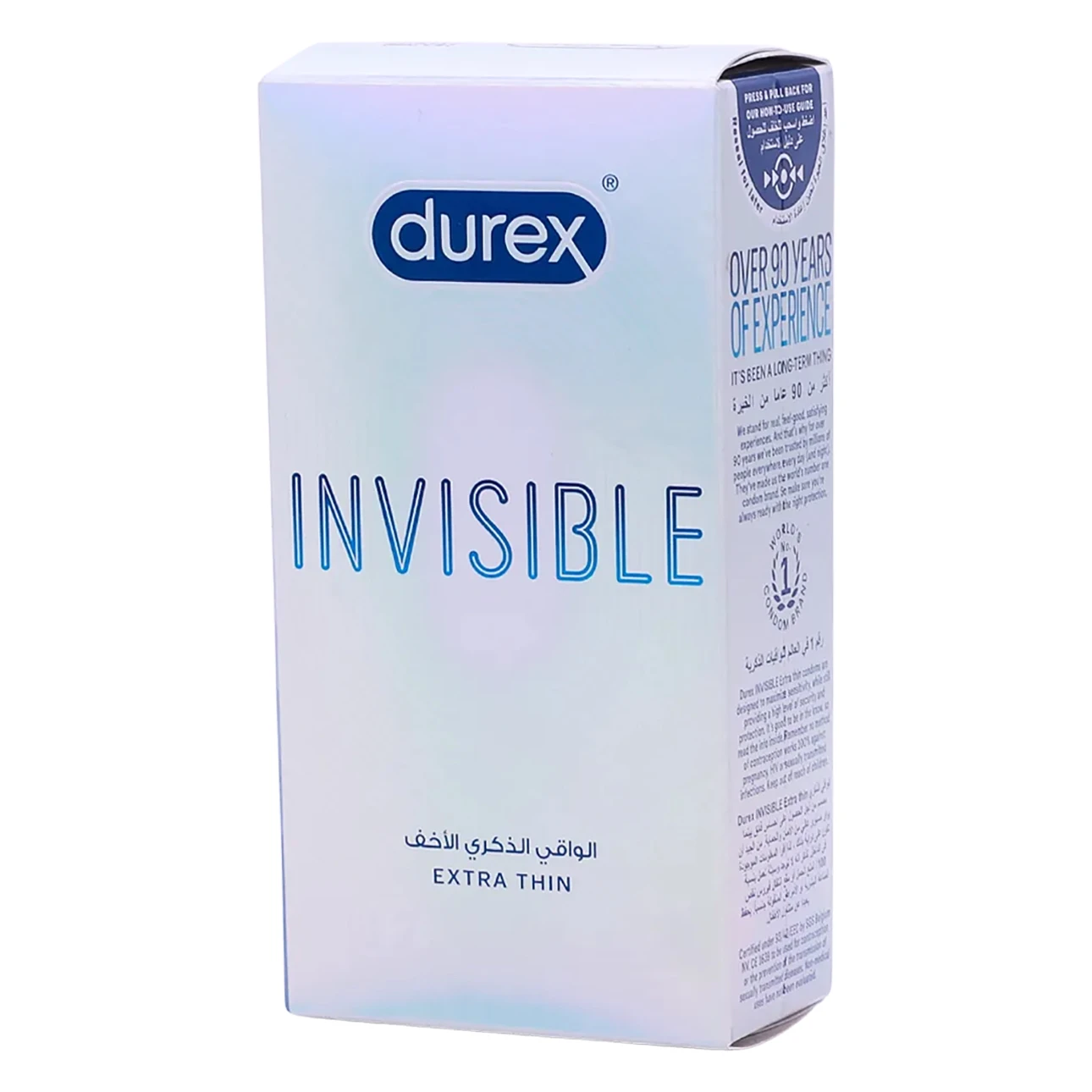 Durex Invisible Extra Thin Condom 12 Pcs