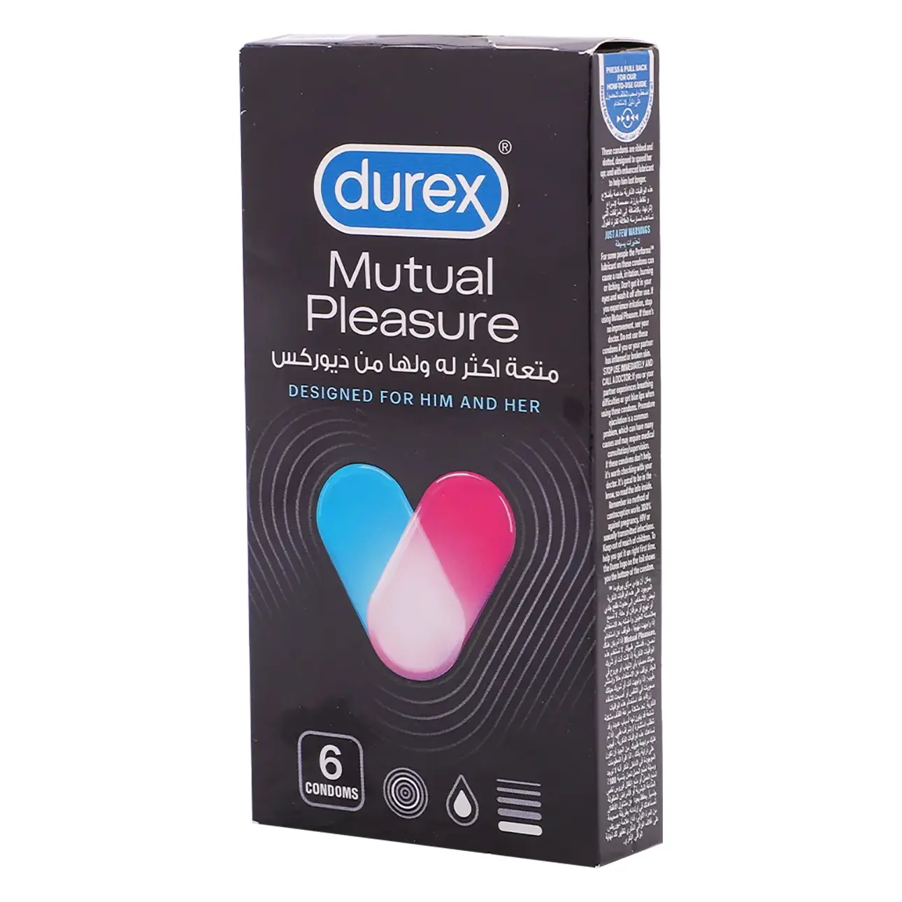 Durex Mutual Pleasure Condoms 6 Pcs - view 1