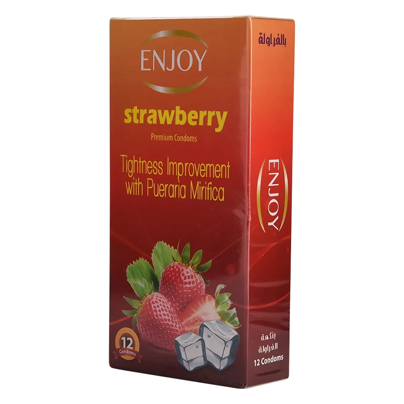 Enjoy Strawberry Premium Condoms 12 Pcs