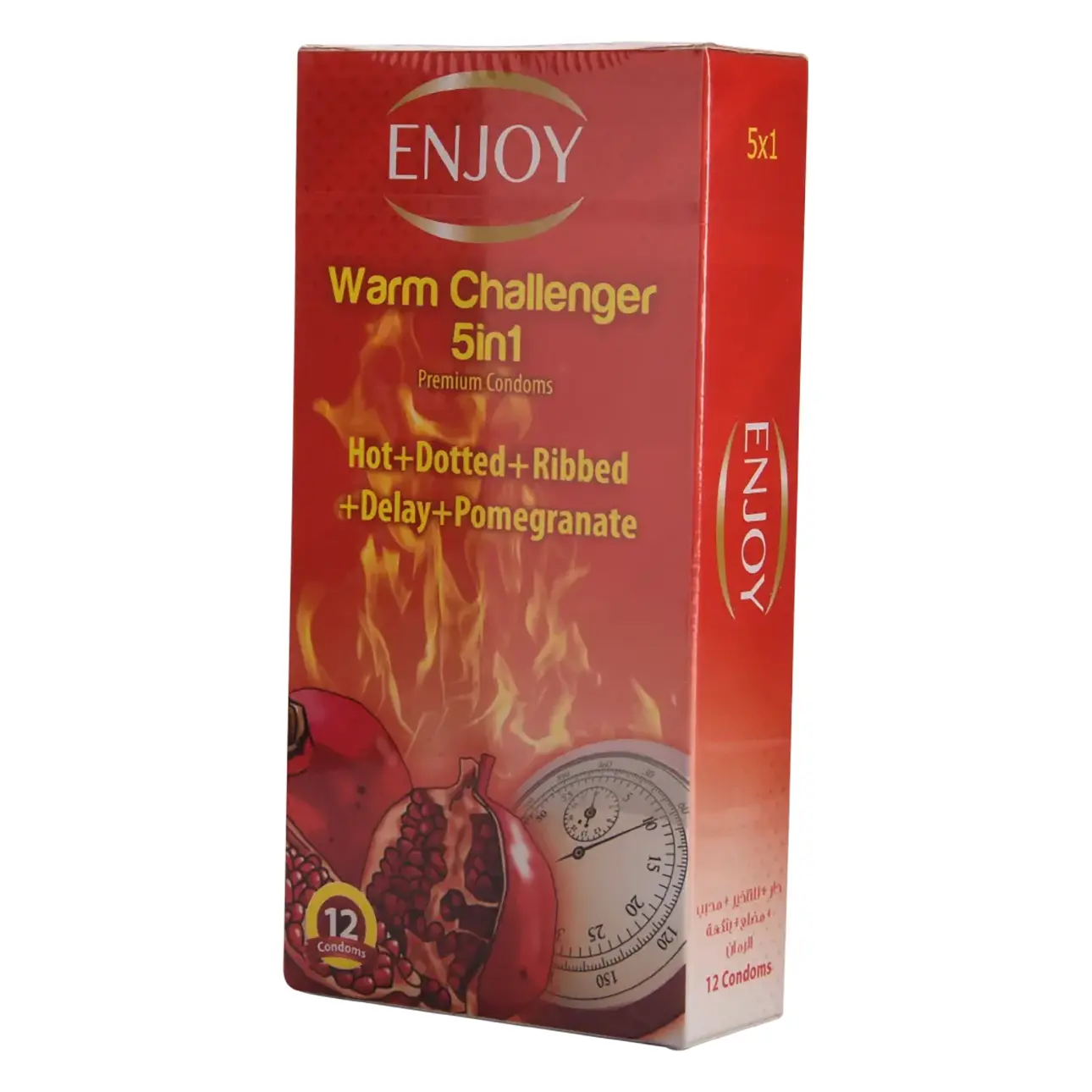 Enjoy delay Worm Challenger Premium Condoms 12 Pcs - view 2