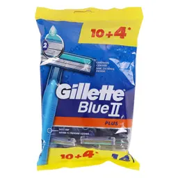 Gillette Blue Plus 2 Blade Razor 10 + 4 Free