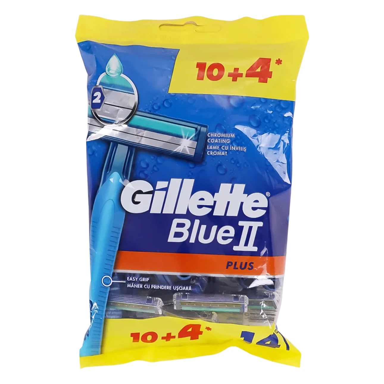 Gillette Blue Plus 2 Blade Razor 10 + 4 Free