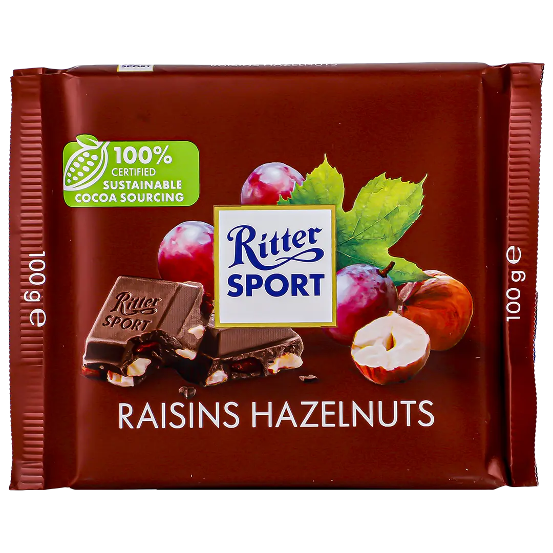 Ritter Sport Choco Raisins Hazelnuts 100 gm - view 1
