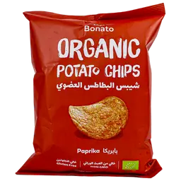 بوناتو رقائق البطاطس العضوي بابريكا 100 جم
