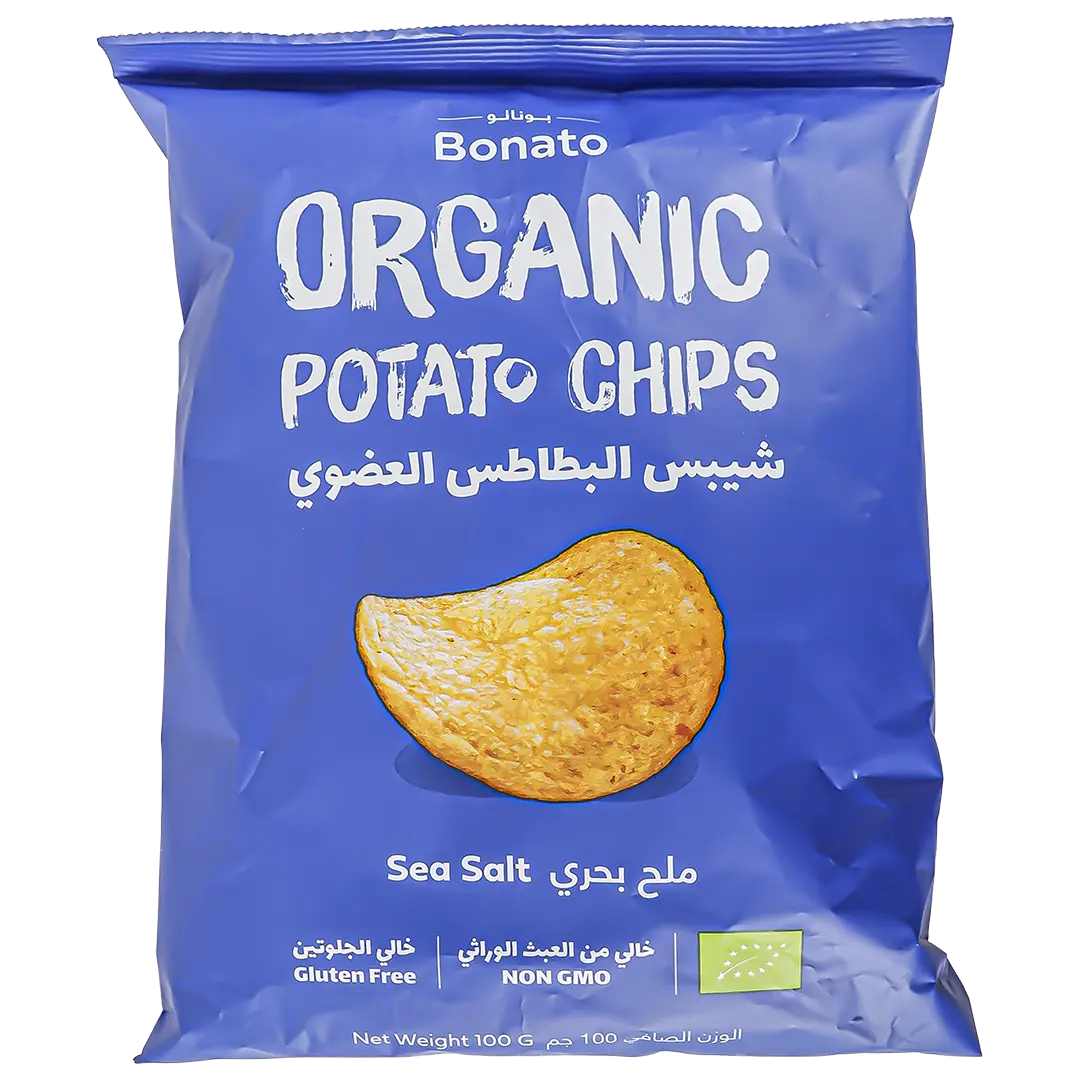 Bonato Organic Potato Chips Sea Salt 100 gm - view 1