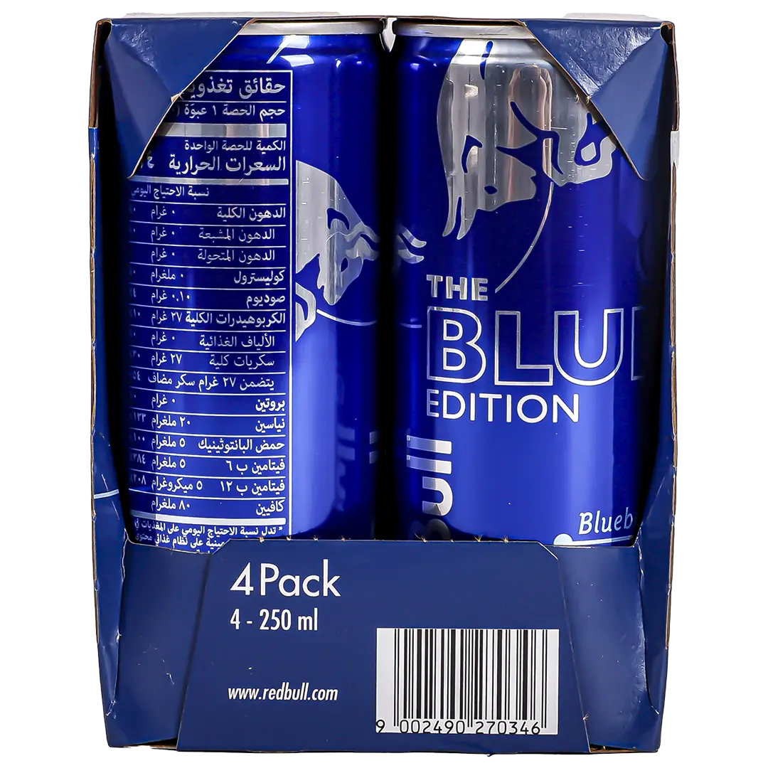 Red Bull Energy Drink Blue Edition 4 pcs 250 ml - view 4