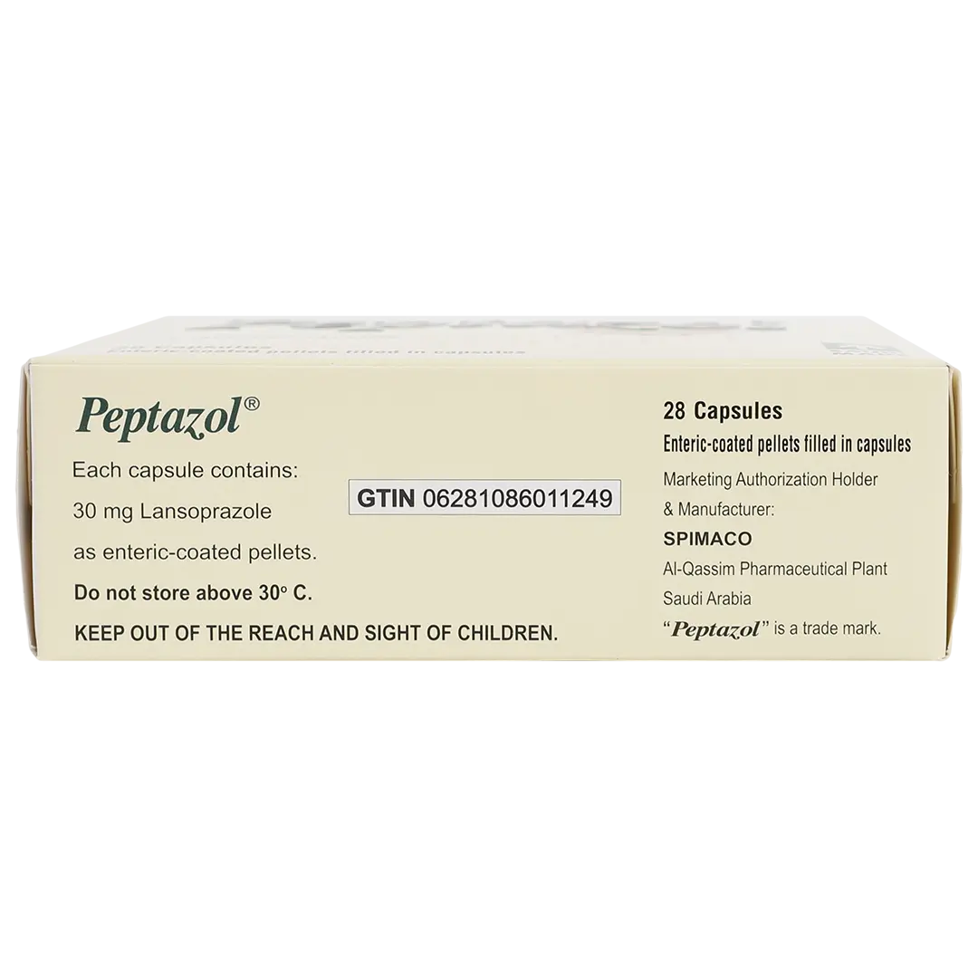 Peptazol 30 mg 28 Capsules - view 5