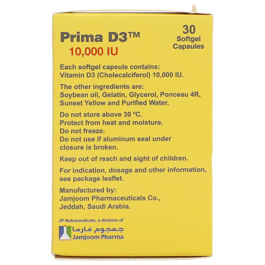 Prima Vitamin D3 10000 IU 30 Capsules - view 4