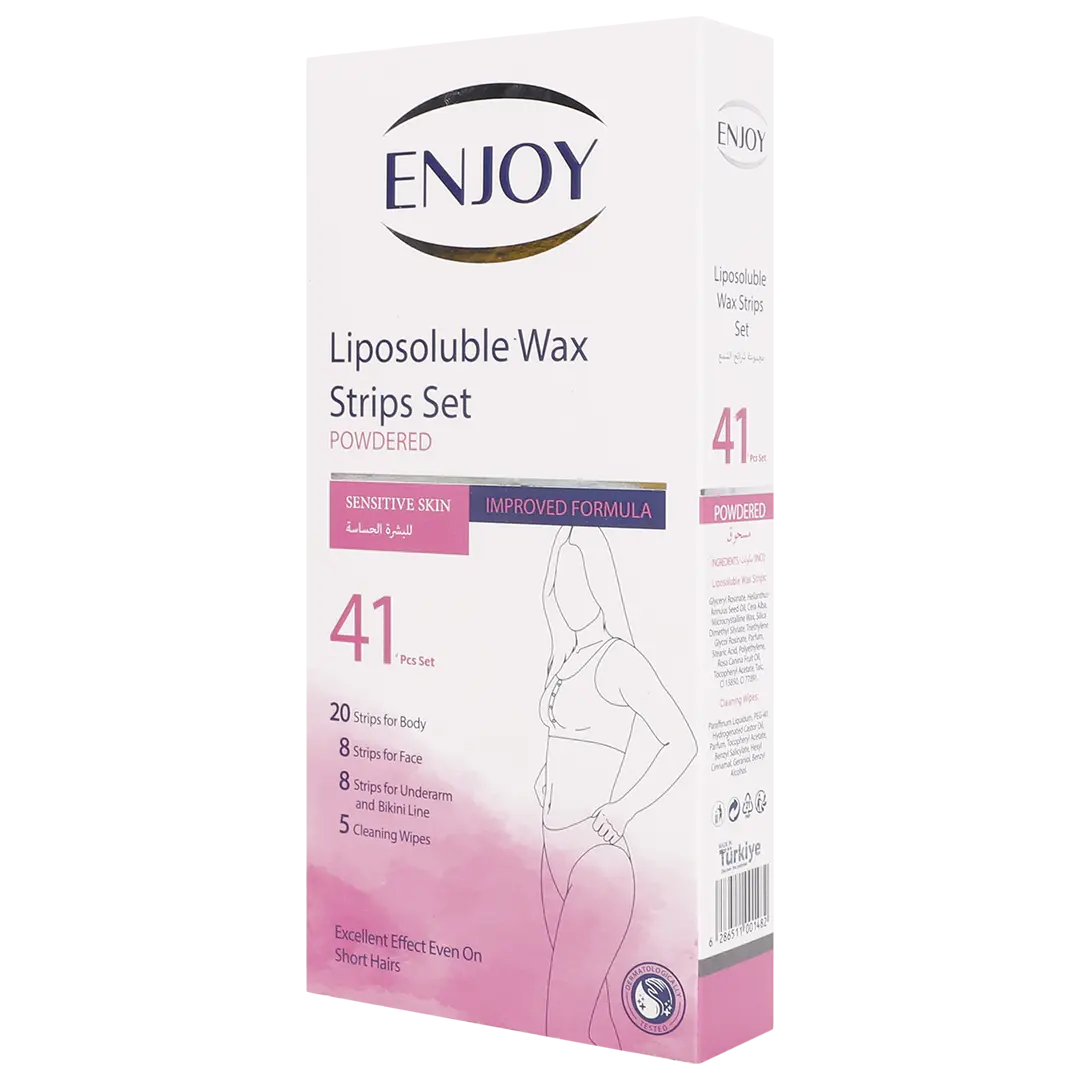 Enjoy Liposoluble Wax Strips Set Powdered For Sensitive Skin 41 Pcs - view 1