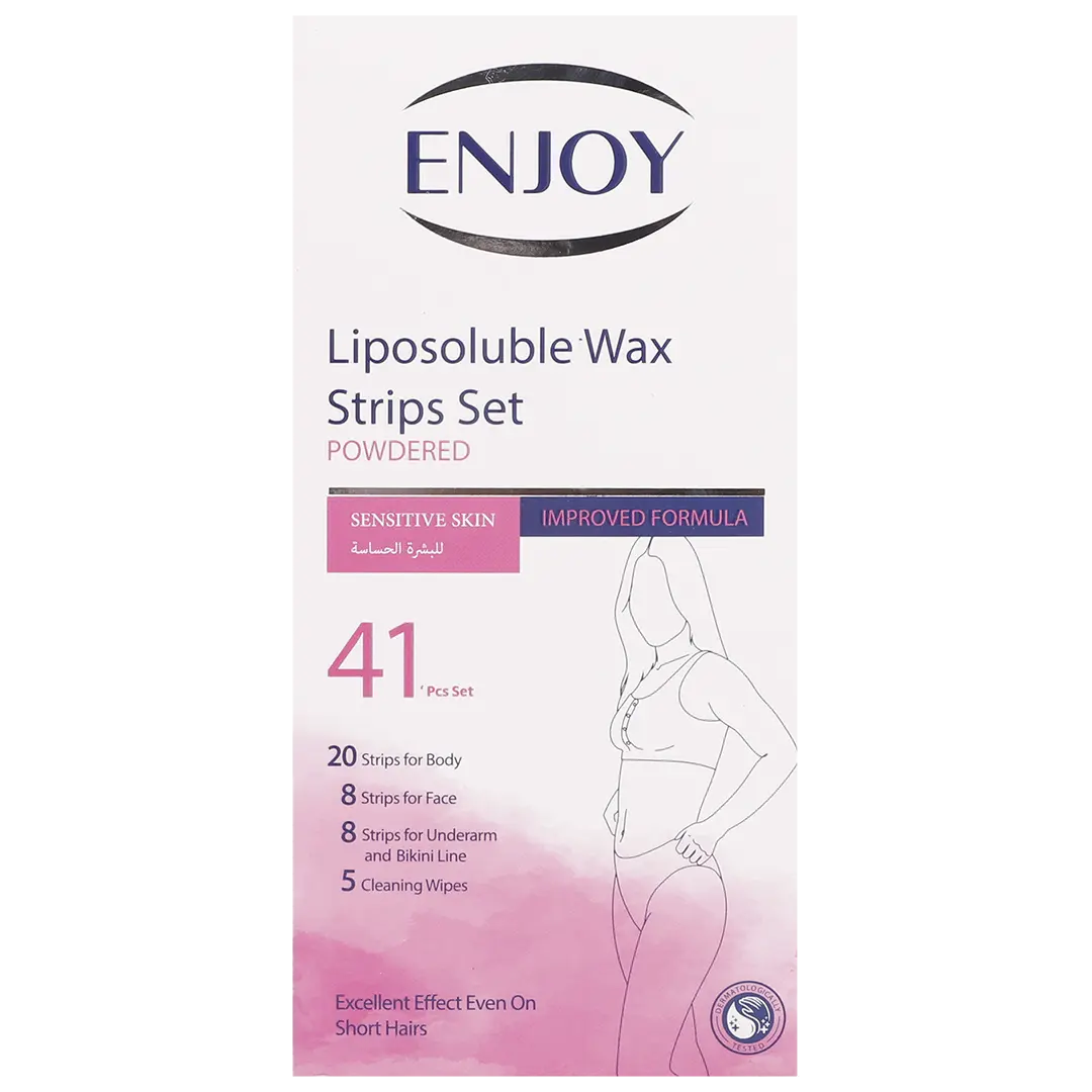 Enjoy Liposoluble Wax Strips Set Powdered For Sensitive Skin 41 Pcs - view 2