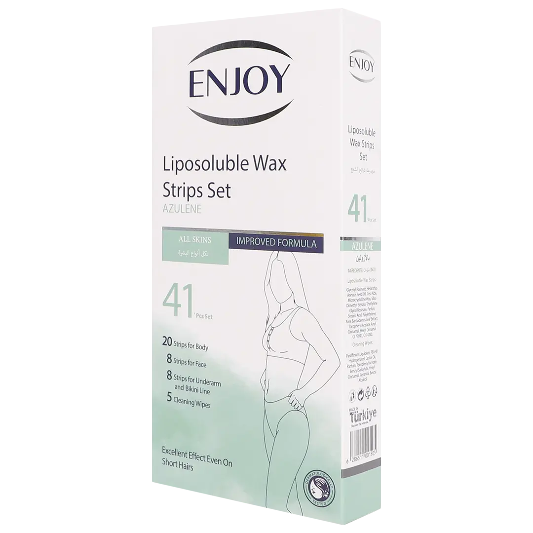 Enjoy Liposoluble Wax Strips Set Azulene For All Skins 41 Pcs - view 1