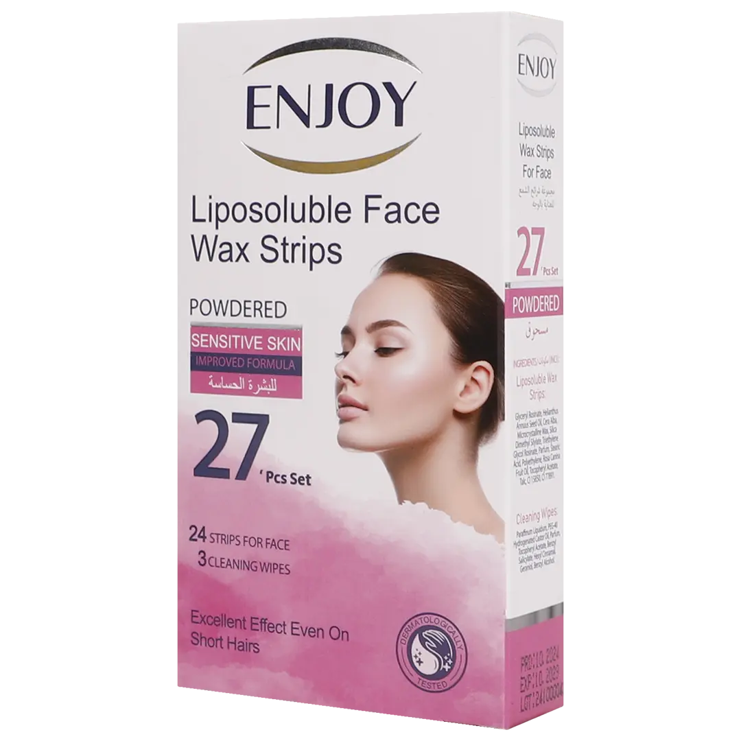 Enjoy Liposoluble Face Wax Strips Powdered For Sensitive Skin 27 Pcs - view 1