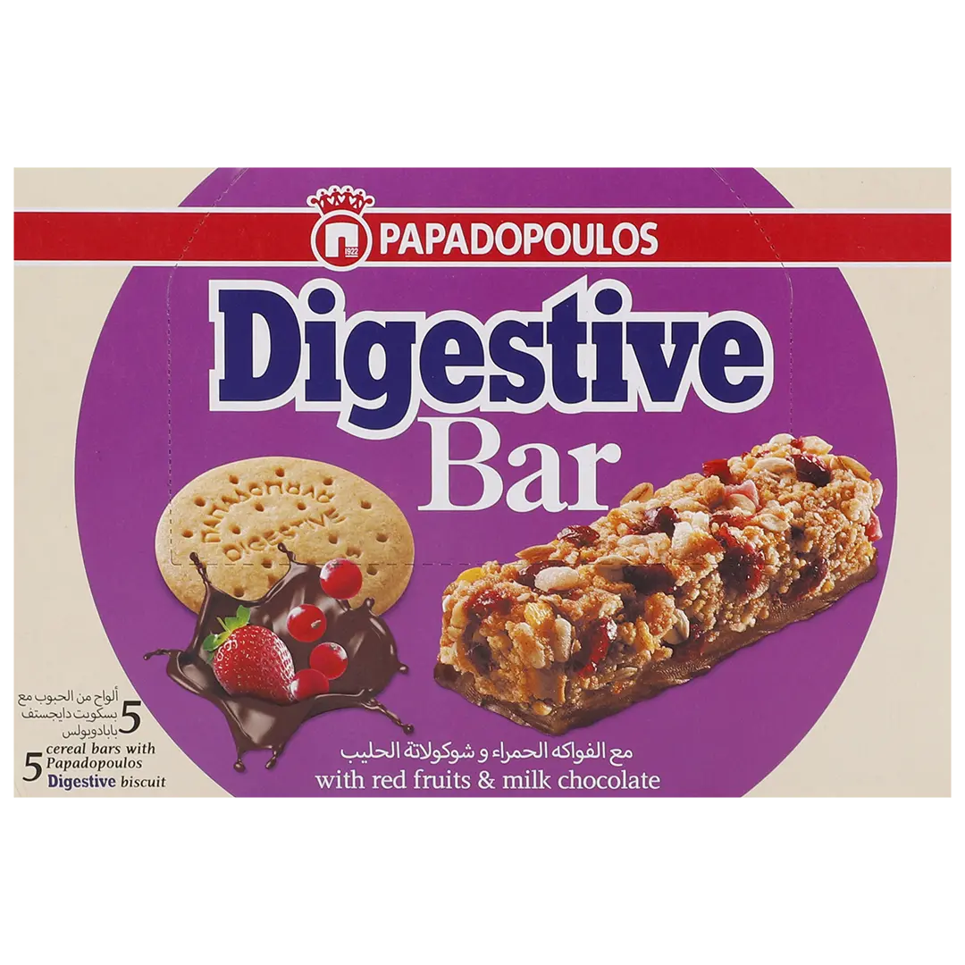 Papadopoulos Digestive Bar Fruits and Chocolate 140 gm - view 2
