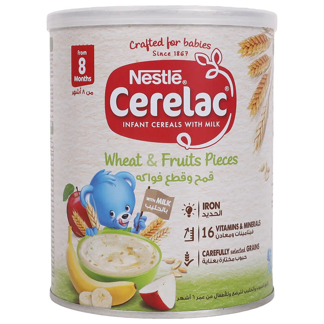 Cerelac Infant With Wheat & Fruits From 8 Months Tin 400 gm - view 1