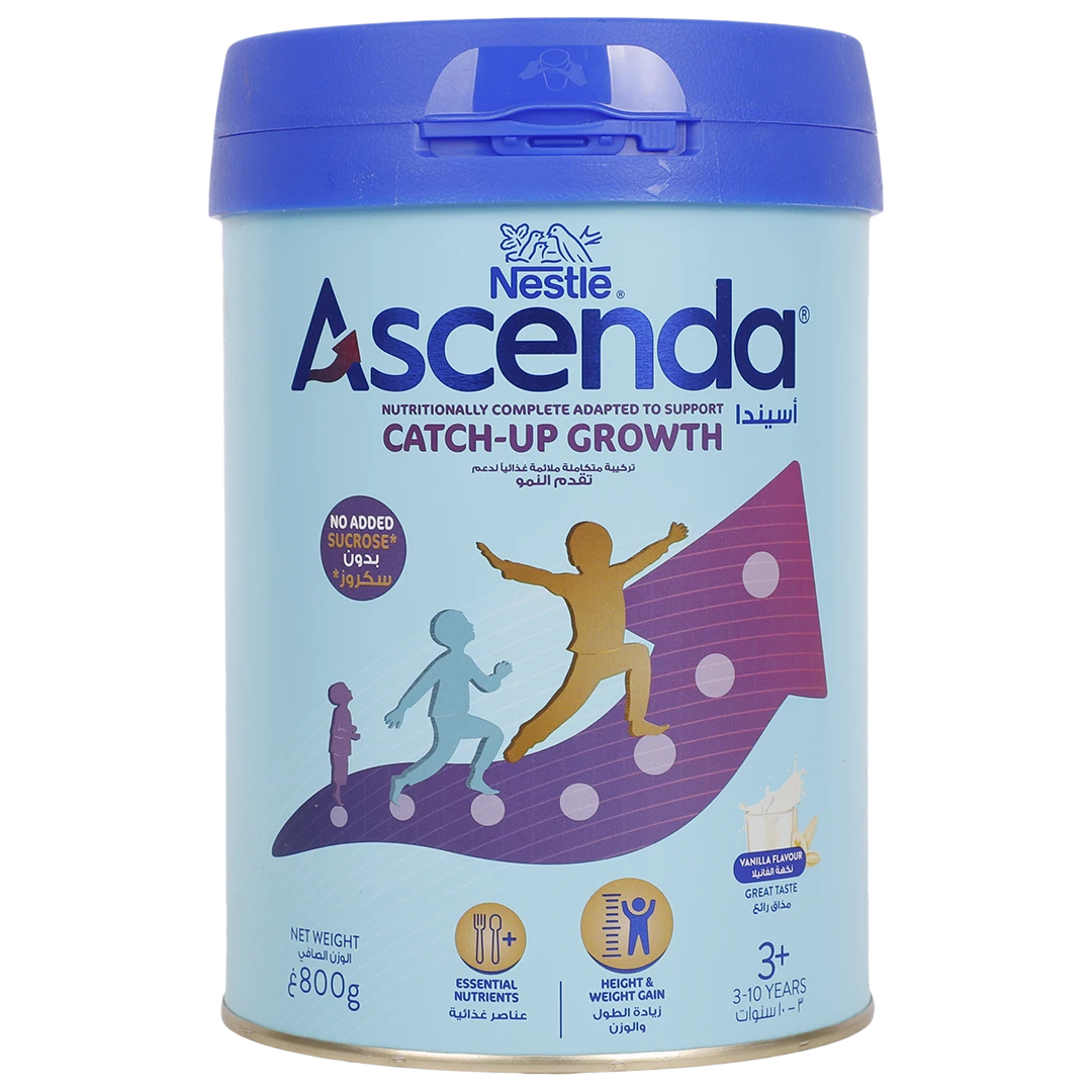 Ascenda 3 to 10 Years Vanilla Flavor Milk 800 gm