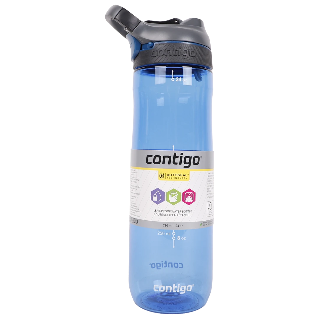 Contigo Plastic Autoseal Water Bottle 720 ml Blue