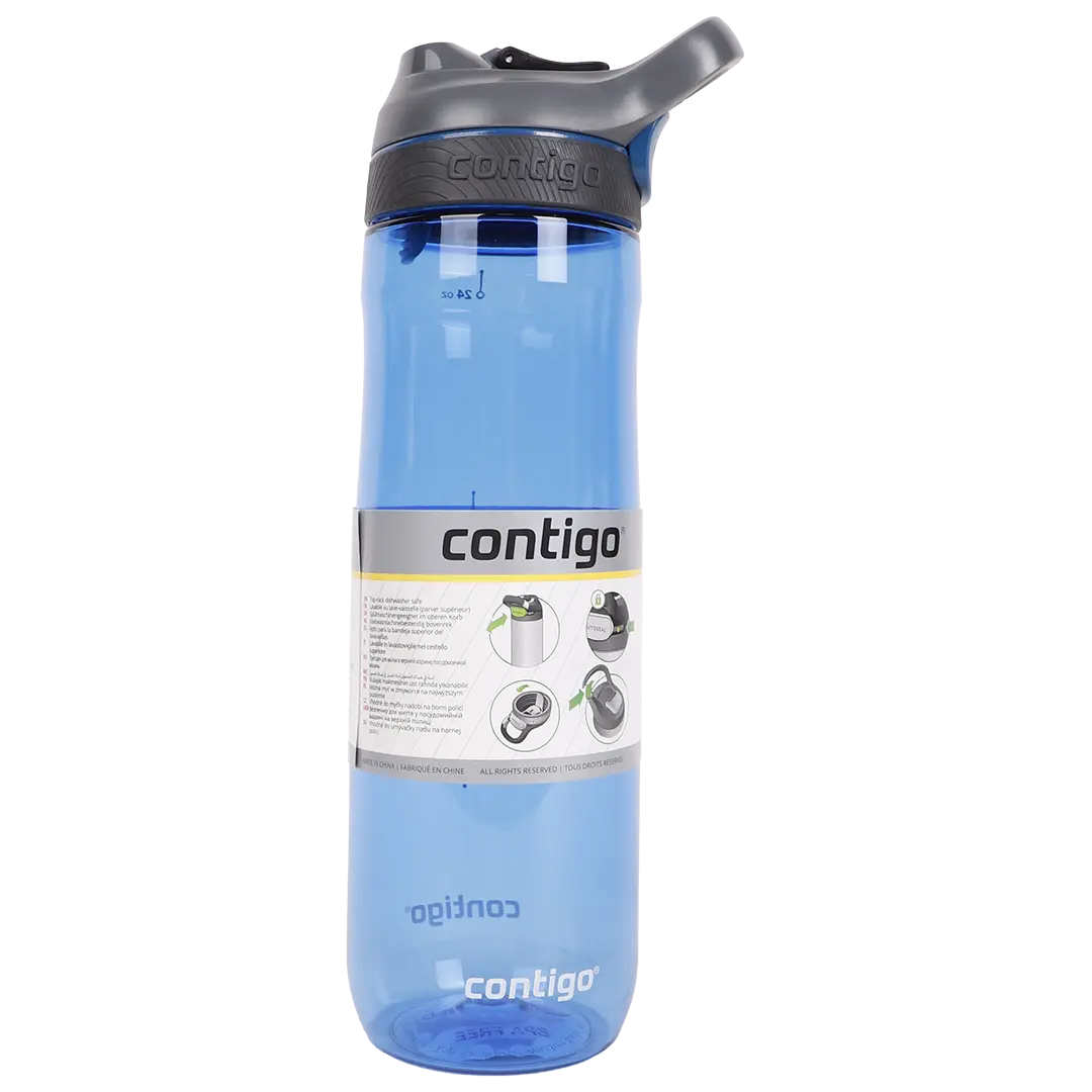 Contigo Plastic Autoseal Water Bottle 720 ml Blue - view 2