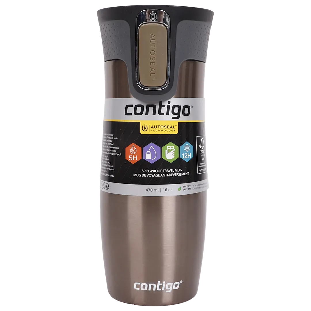 Contigo Stainless Steel Autoseal Cup 470 ml Gray - view 2