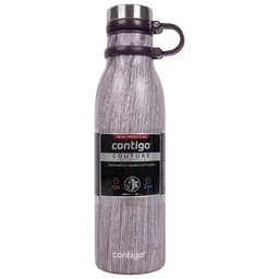 Contigo Stainless Steel Autoseal Water Bottle 590 ml Wooden Gold