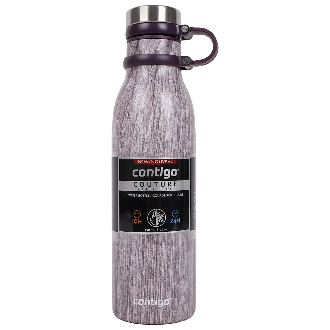 Contigo Stainless Steel Autoseal Water Bottle 590 ml Wooden Gold - view 1