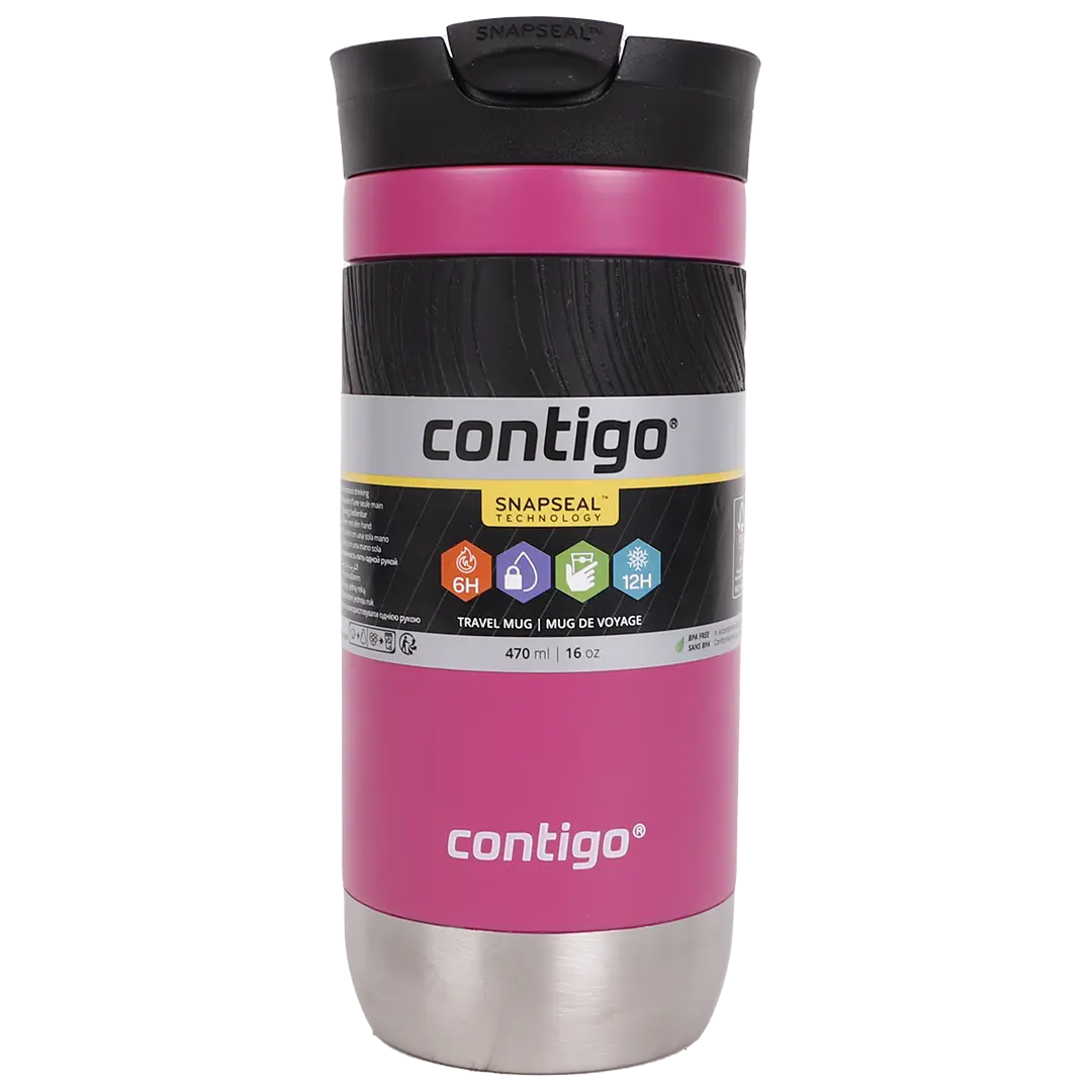 Contigo Stainless Steel Snapseal Cup 470 ml Pink - view 2