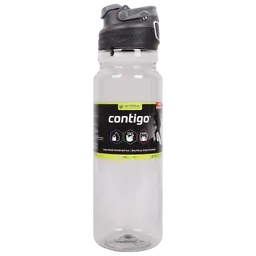 Contigo Transparent Plastic Water Bottle 1 L Gray