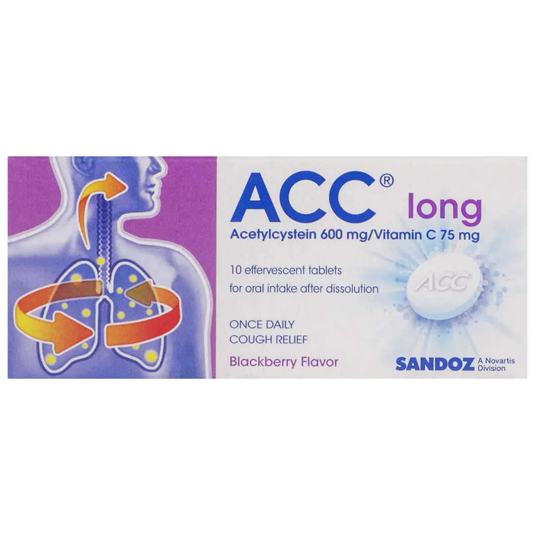 ACC Long 600 mg Effervescent Tablet 10pcs - view 3